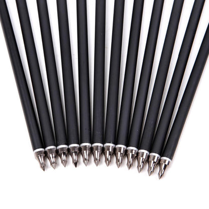 Musen 12Pcs 17 Archery Hunting Crossbow Bolt Carbon Arrow With 4 Vanes Crossbow Arrow Broadheads for Shooting Archery