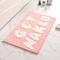 Flocked carpet entrance door floor mat household bathroom non-slip mat bathroom absorbent mat kitchen floor mat
