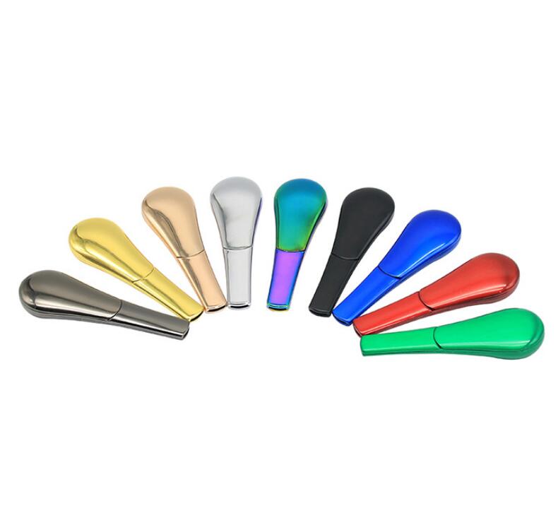 Wholesale Creative Mini Spoon Smoking Portable Herb Metal Hookah Tobacco Accessories Zinc Alloy Spoon Smoking Pipe