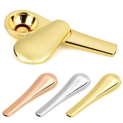Wholesale Creative Mini Spoon Smoking Portable Herb Metal Hookah Tobacco Accessories Zinc Alloy Spoon Smoking Pipe
