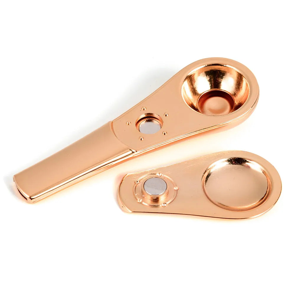 Wholesale Creative Mini Spoon Smoking Portable Herb Metal Hookah Tobacco Accessories Zinc Alloy Spoon Smoking Pipe